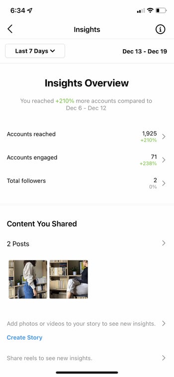  instagram insights home