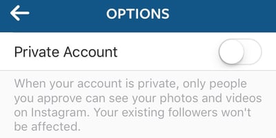 Instagram private account followers
