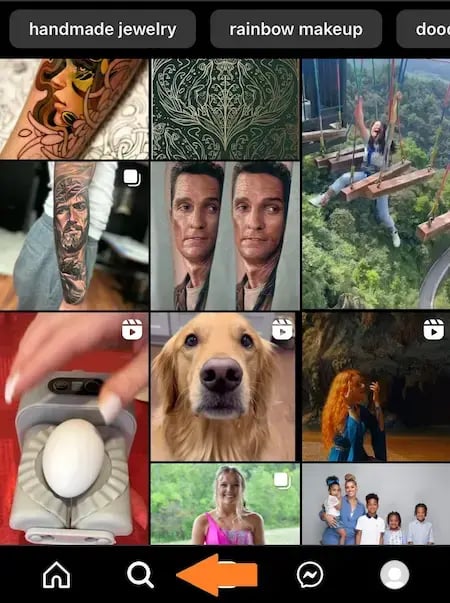 instagram search icon