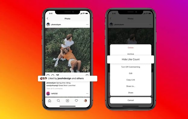 Instagram users can adjust which posts display like count