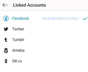 instagram linked accounts