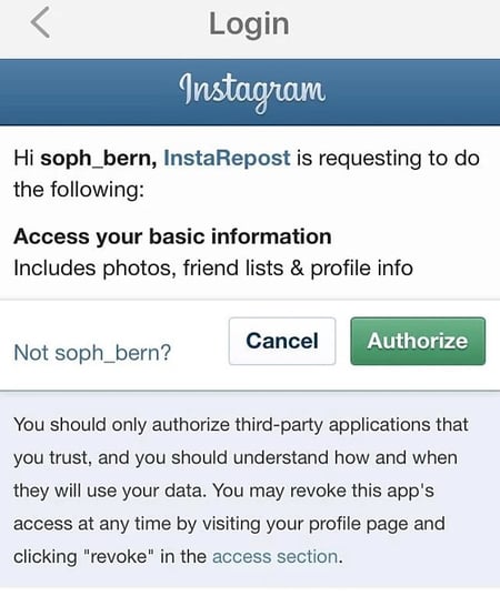 Republiez sur Instagram avec l'application InstaPost