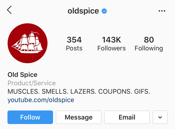 integrated marketing example old spice instagram