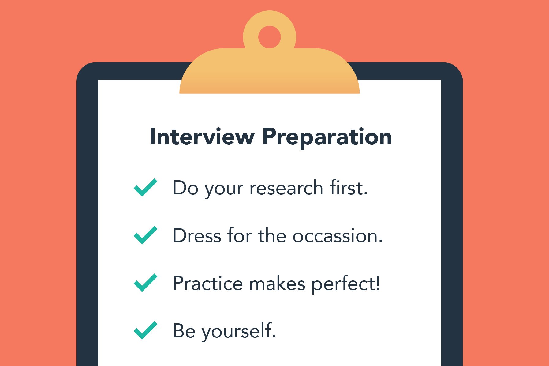 job interview preparation checklist