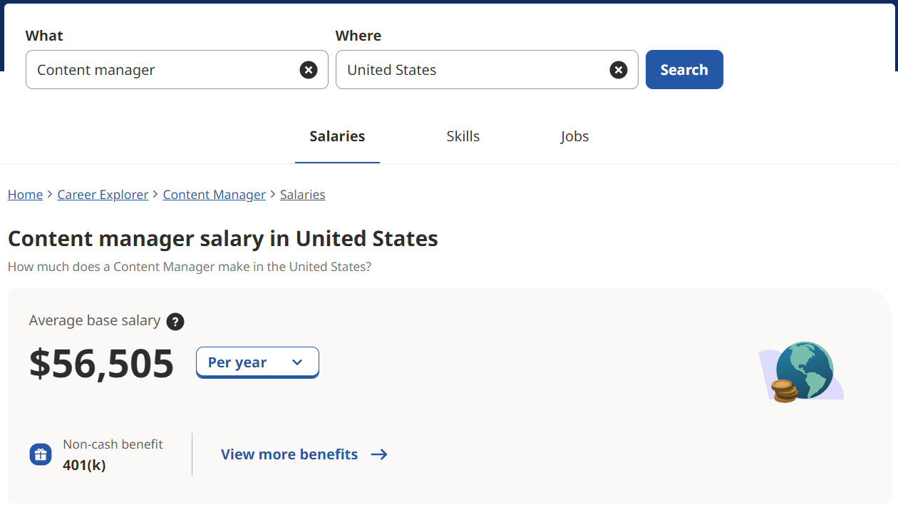 Glassdoor’s salary calculator can help you during the job search process