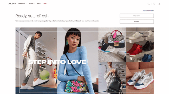 example of a website build with the joomla alternative magento commerce