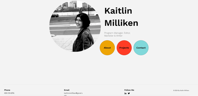 phases of website redesign, kaitlin milliken