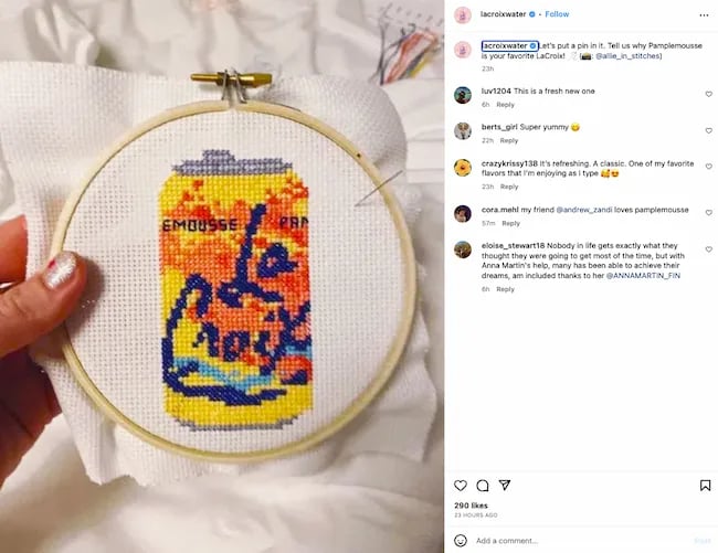 marketing strategies of a business User-generated content, earned media, La Croix