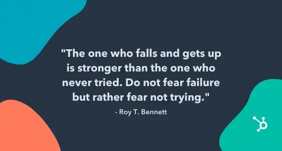 quotes about learning from failure: roy bennett