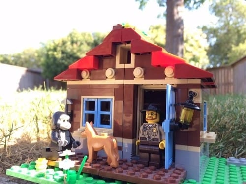 log cabin LEGO