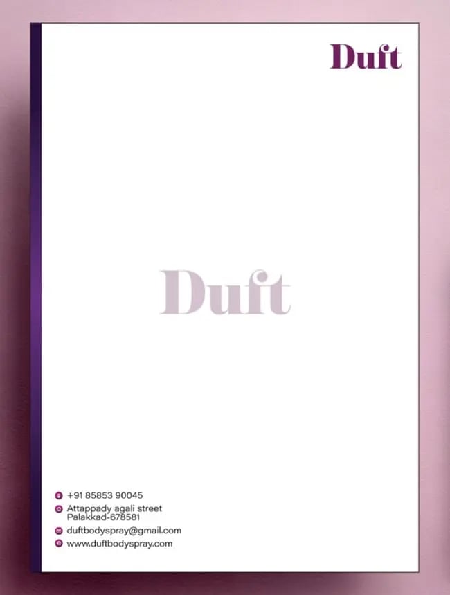 letterhead examples with logos: watermark example