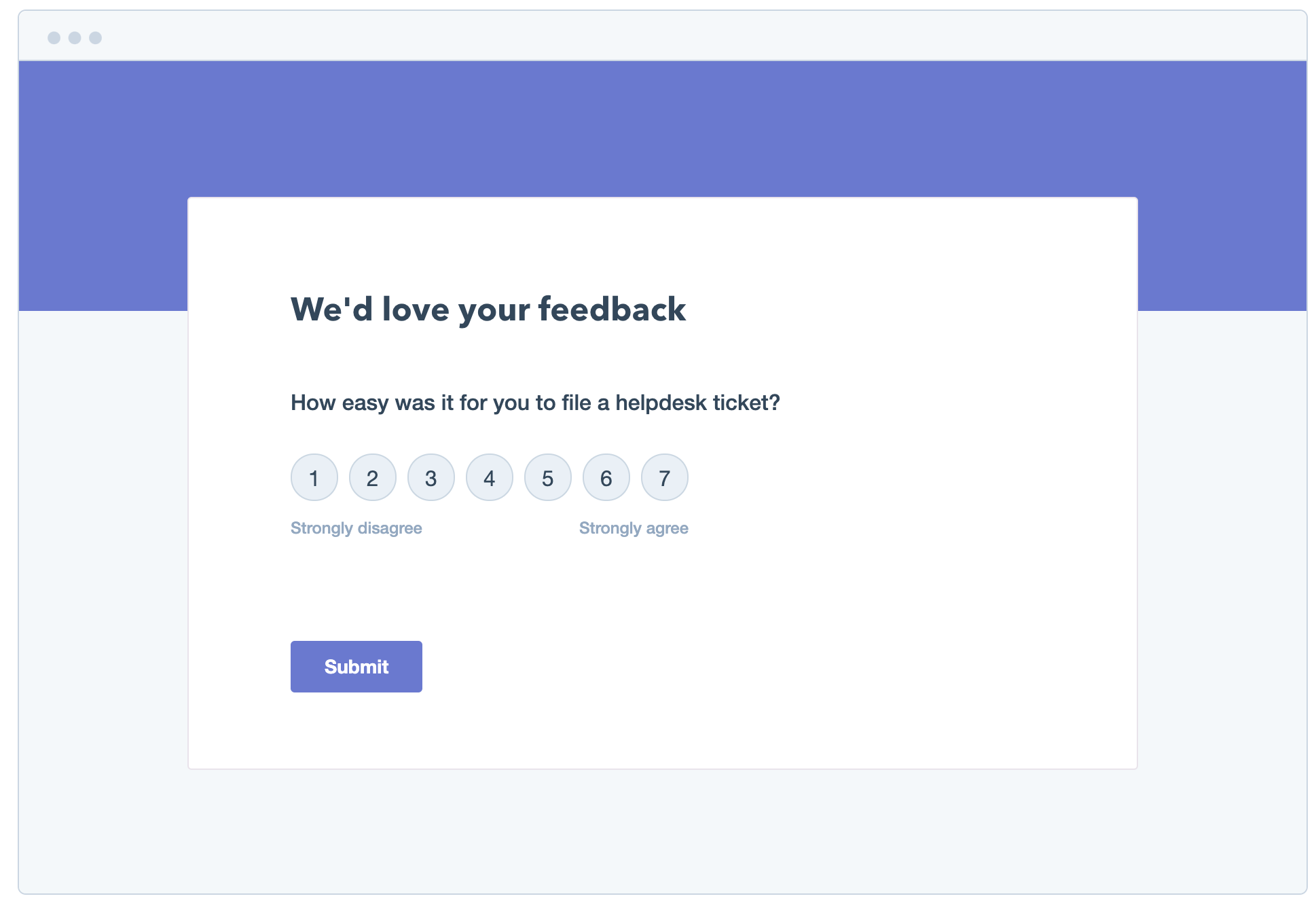 example of a customer effort score survey question using a likert scale