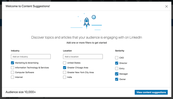 linkedin company page content suggestions