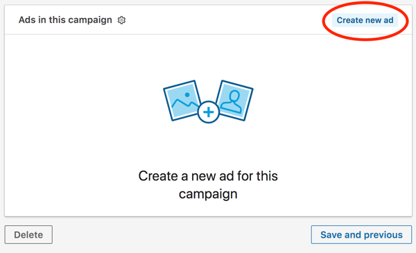 linkedin advertising create new ad when building your linkedin ad