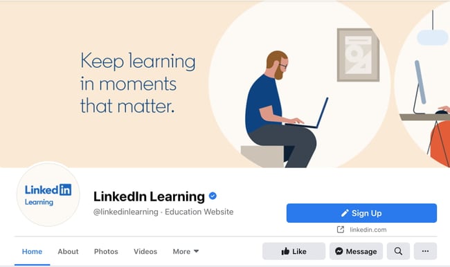 LinkedIn Learning Facebook cover photo