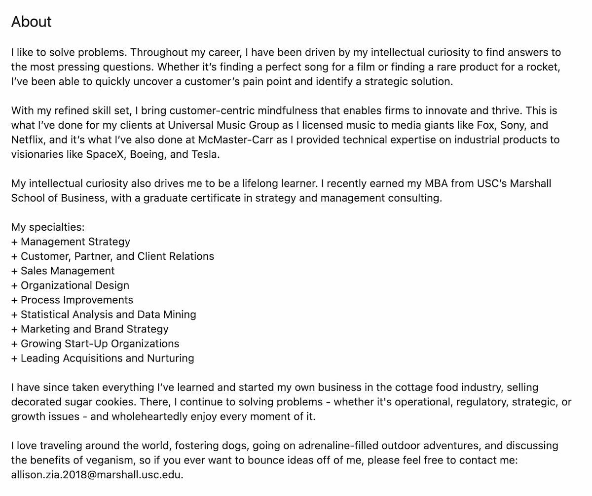 13 Creative LinkedIn Summary Examples & How to Write Your Own