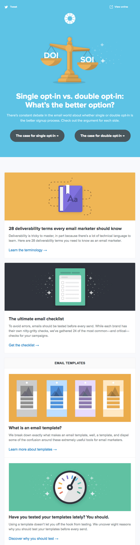 Email Newsletter Example: Litmus