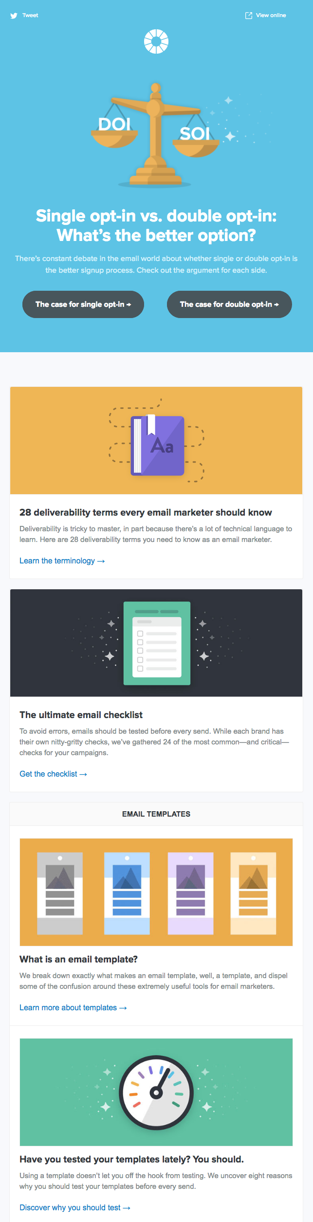 Work Newsletter Template from blog.hubspot.com