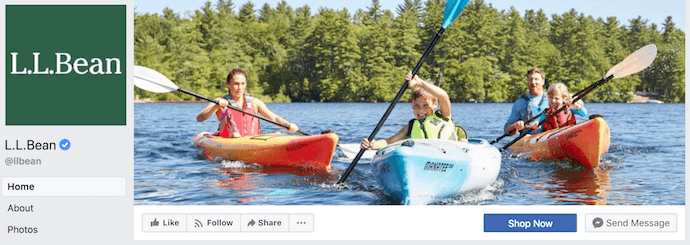 ll-bean-facebook-business-page