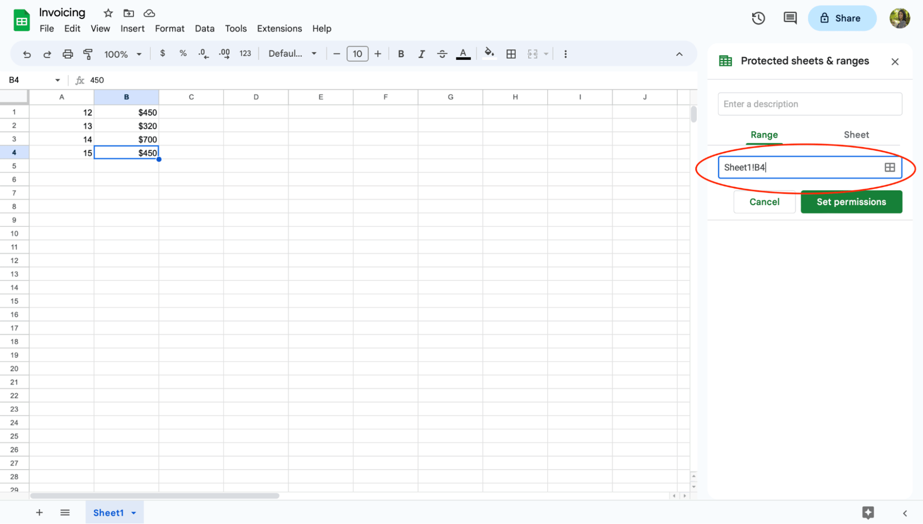 How to Lock Cells in Google Sheets