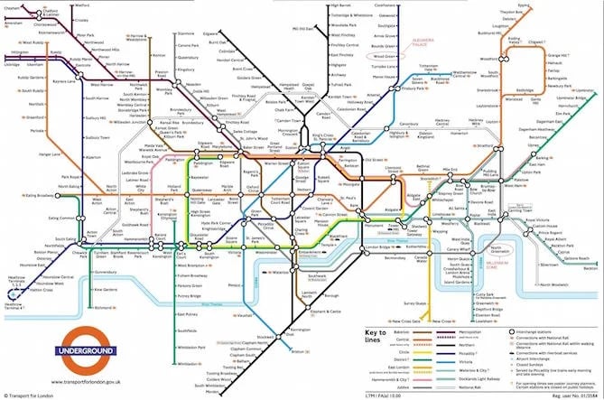 london subway map 