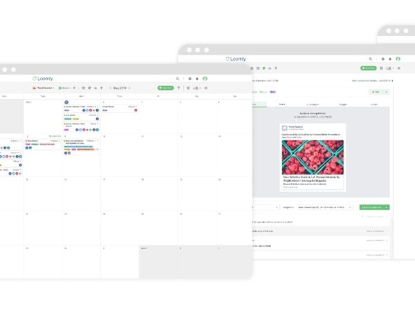 loomly social media calendar feature
