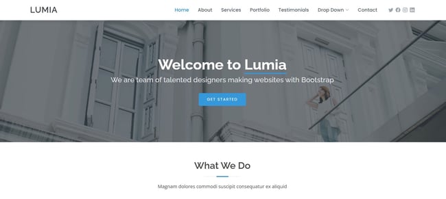 business website templates, Lumia