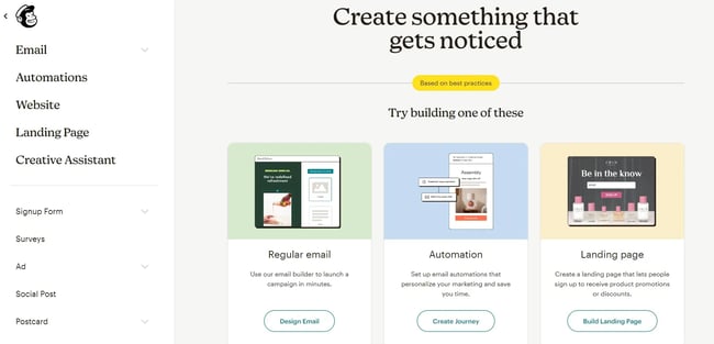 mass emailing software, Mailchimp's email marketing tool