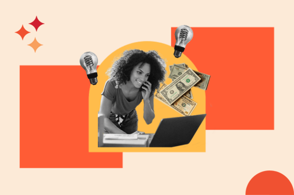 Woman using a laptop to make money using wordpress