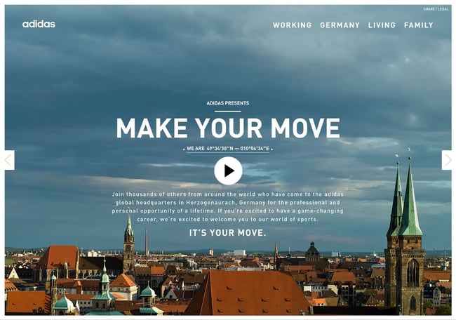 make your move: html page example