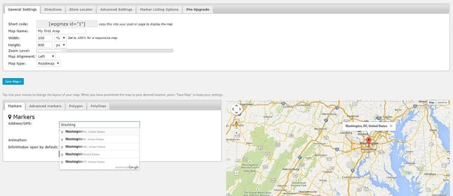 WordPress plugins Google: WP Go Maps