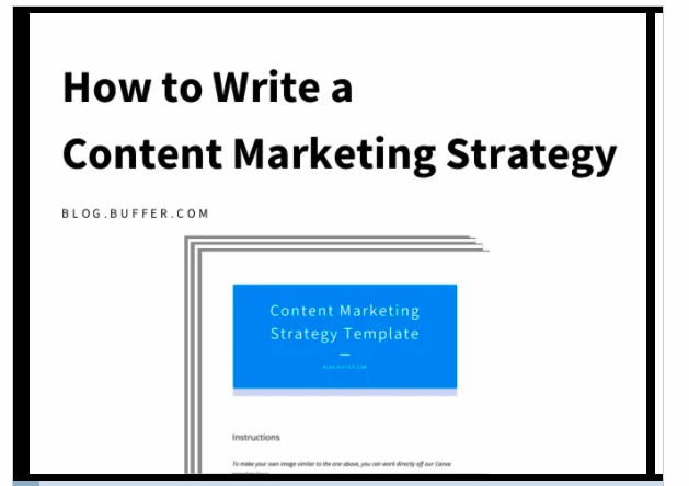  buffer content marketing strategy