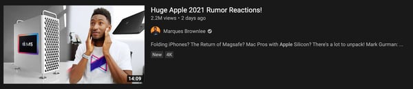 marques brownlee youtube video thumbnail example