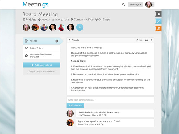 Group scheduling tool by Meetin.gs