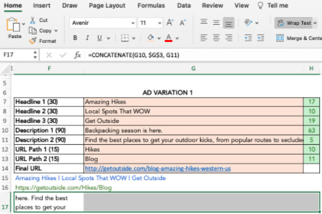 shortcut key for merge and center in excel