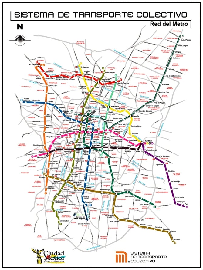 mexico city subway map 