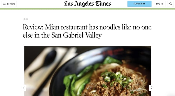 Mian's LA Times Review, testimonial examples