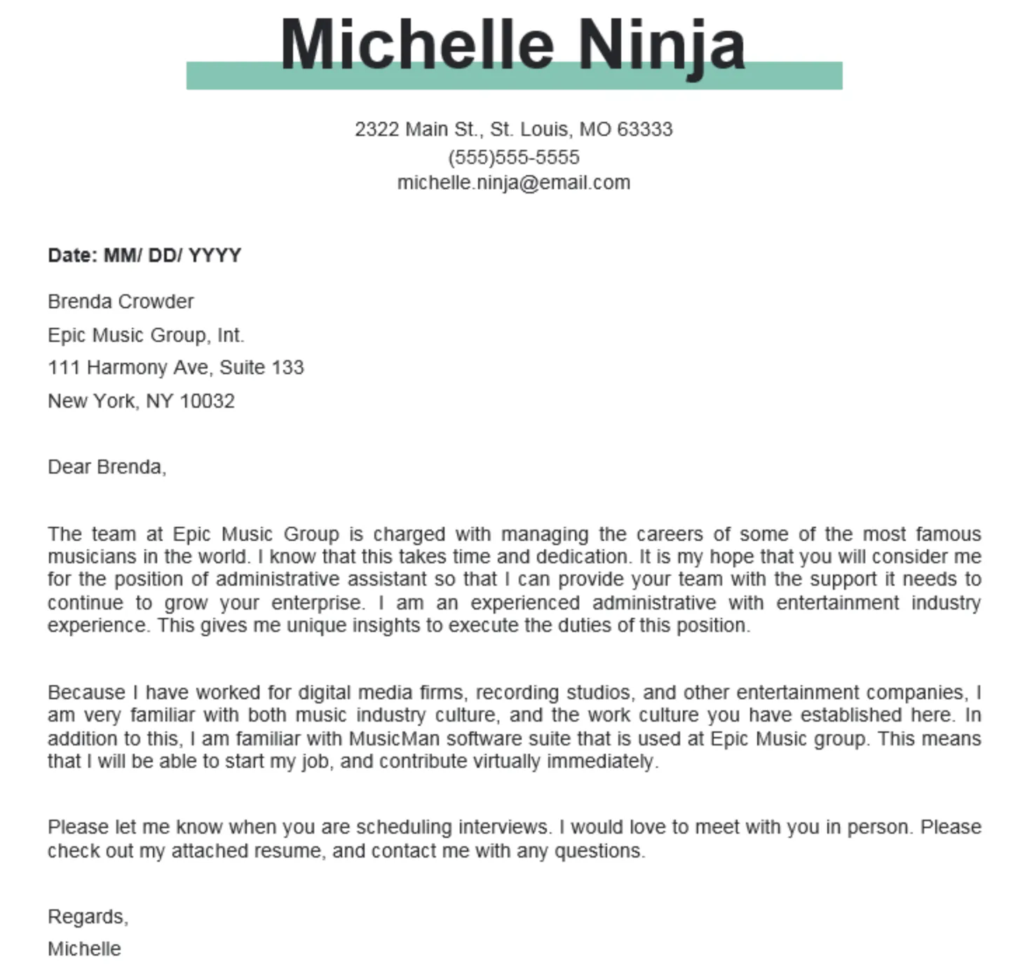 The 23 Best Cover Letter Examples What They Got Right Blog   Michelle.webp