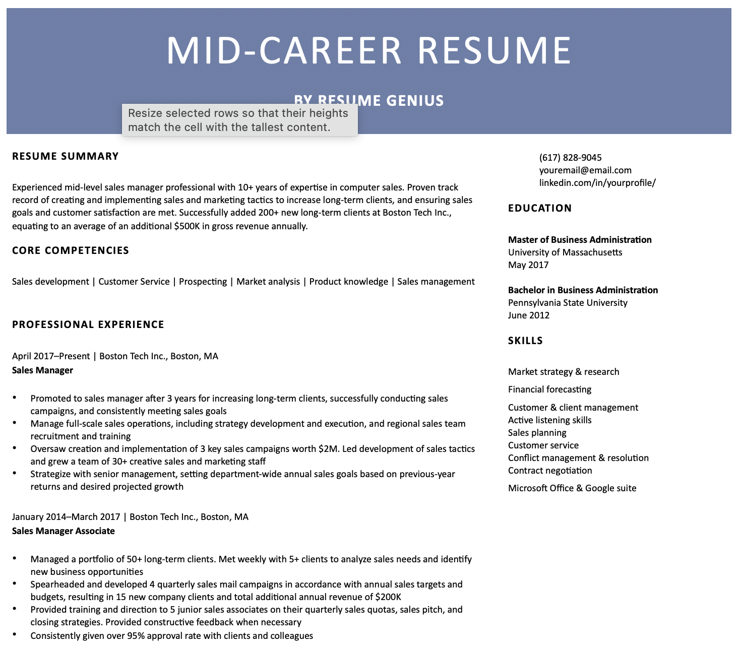 How Long Should a Resume Be Everything - Mid%20level%20resume 