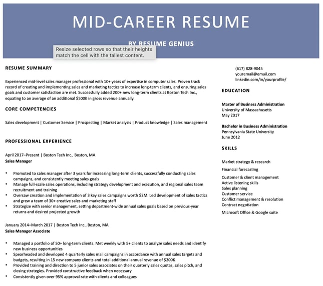 mid%20level%20resume.png?width=645&height=573&name=mid%20level%20resume - How Long Should a Resume Be? Everything You Need to Know