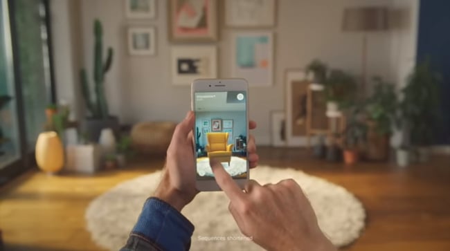 mobile marketing campaign examples, Ikea’s mobile app