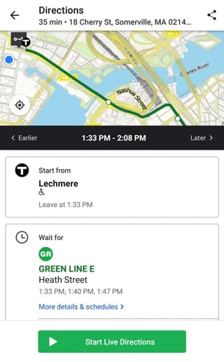 moovit transportation app directions