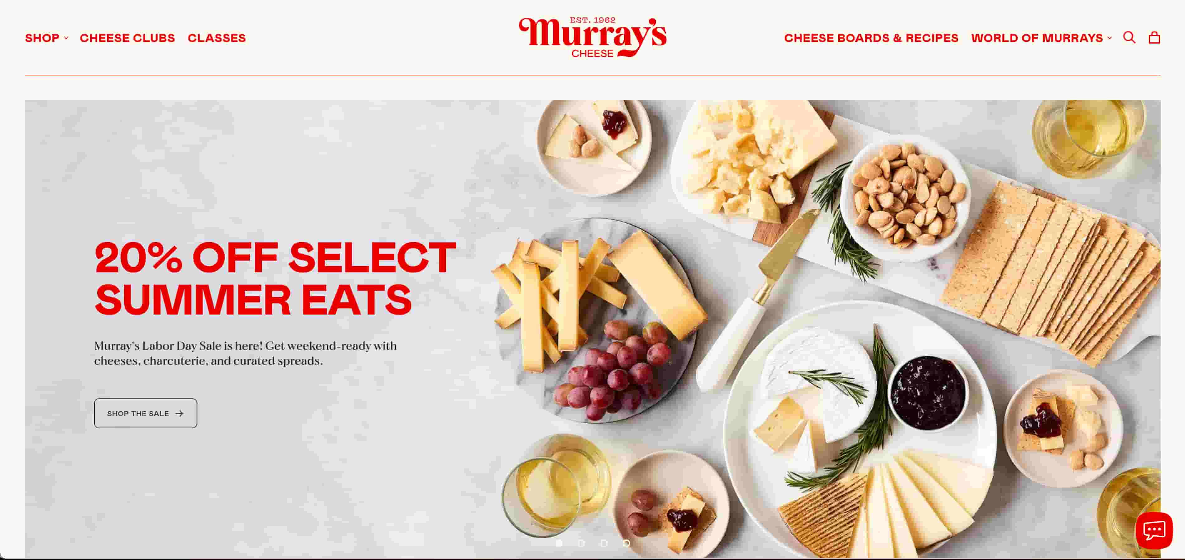 murray cheese homepage examples of fonts