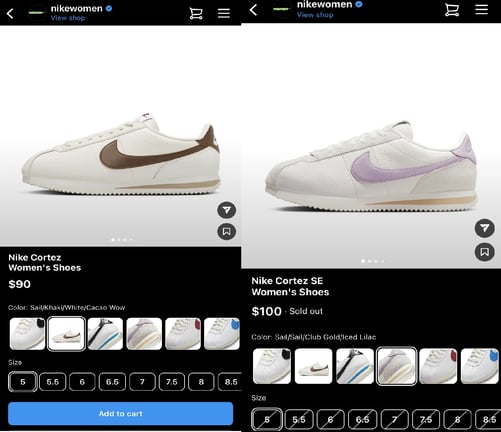 nikewomen.webp?width=501&height=433&name=nikewomen - Social Commerce: What It Is &amp; How to Use It in 2023
