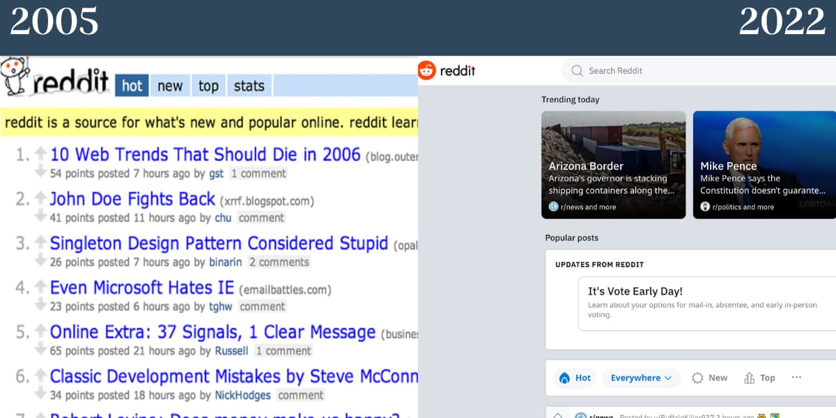 What 32 Popular Sites Used to Look Like Wildfire Concepts
