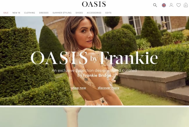 Omni-channel marketing example by Oasis