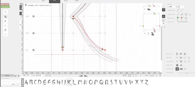 FontArk - Advanced online font editor, font creator