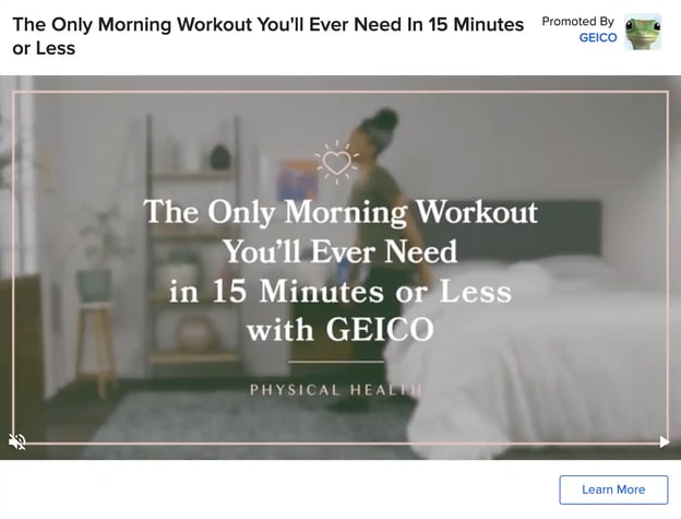 Geico Buzzfeed advertising example