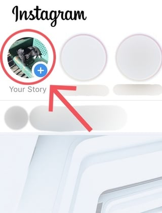 Haga clic en el icono de su perfil para ver su propia historia de Instagram