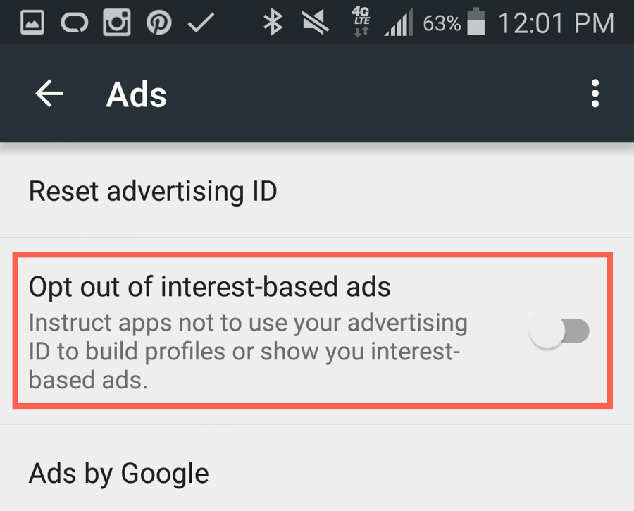 "Opt out of interest based ads" настройки. Метод opt out. Отказаться от рекламы на основе интересов opt out of interest based ads Android. Сообщения в Инстаграмм Hidded your Followers.